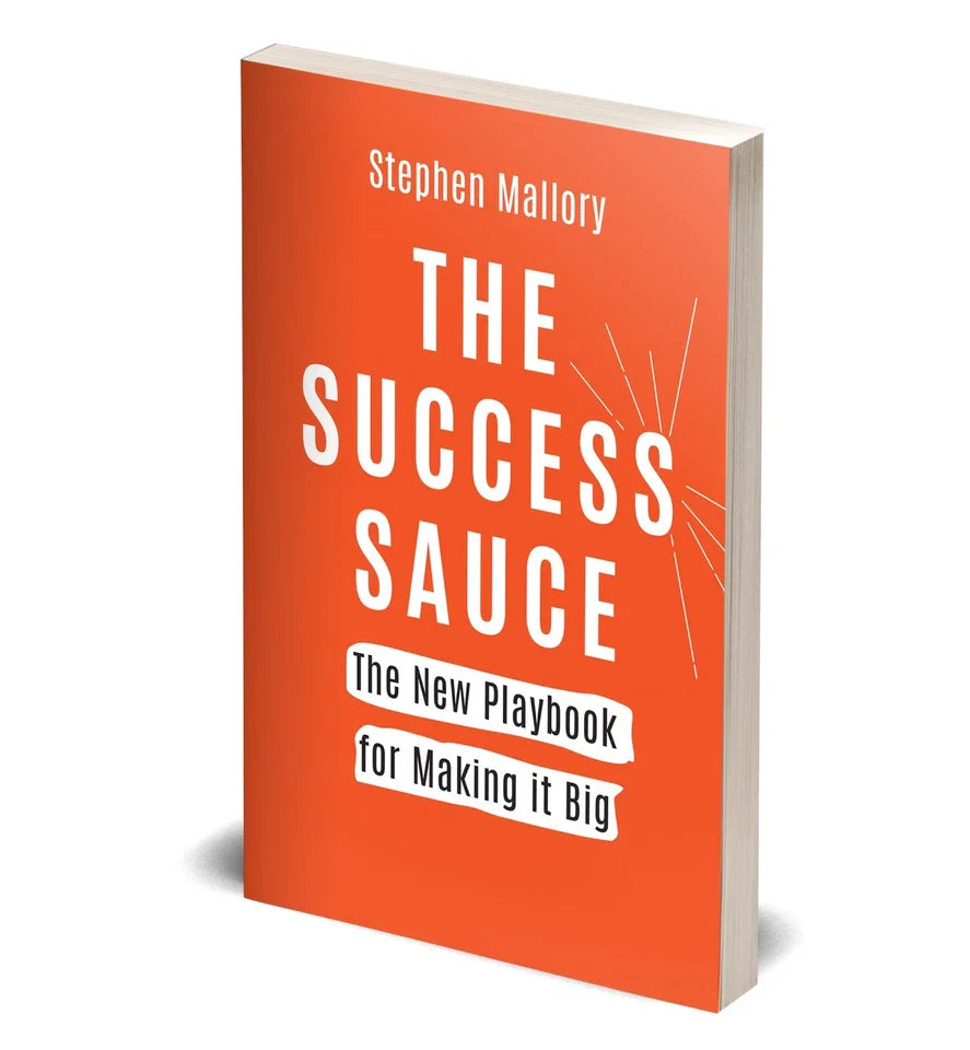 The Success Sauce by Stephen Mallory - Rupa Publications paperback, spine and cover detail