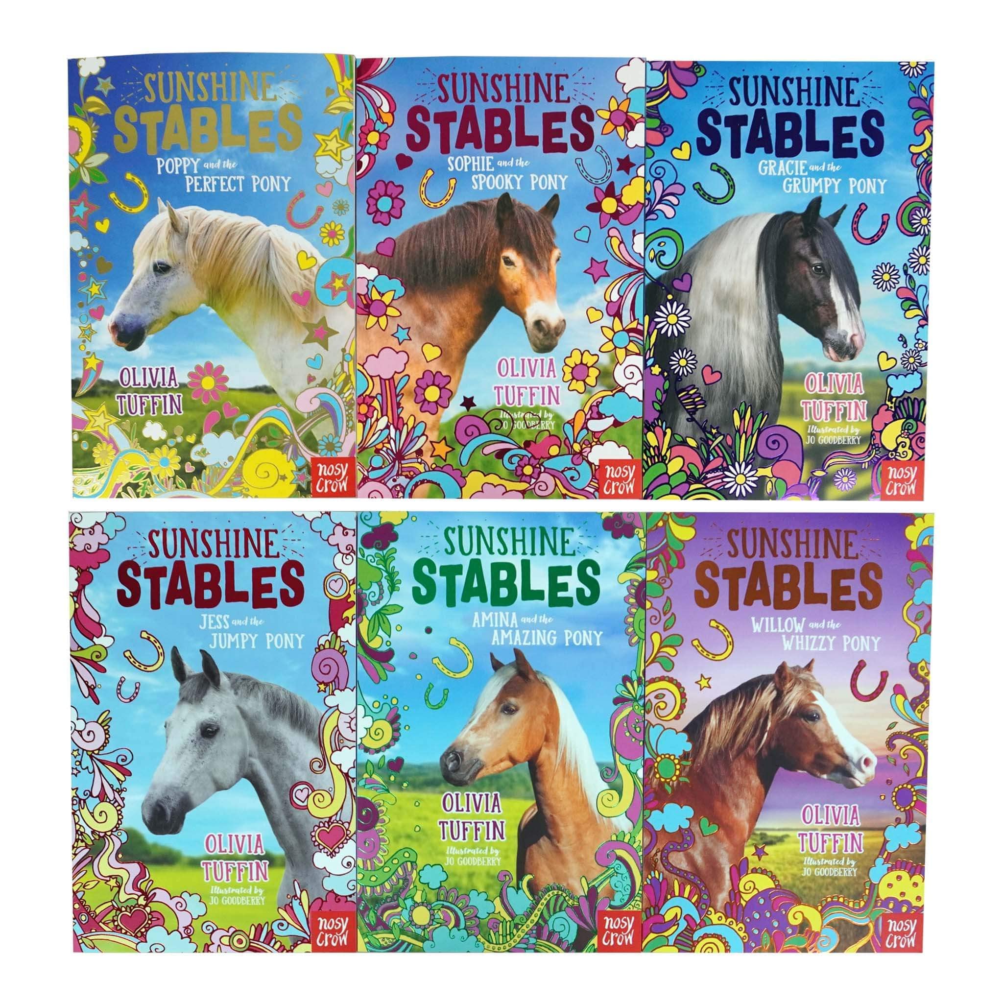 Sunshine Stables 6 Books Collection Set by Olivia Tuffin - all six paperback pony adventure titles for ages 7-9