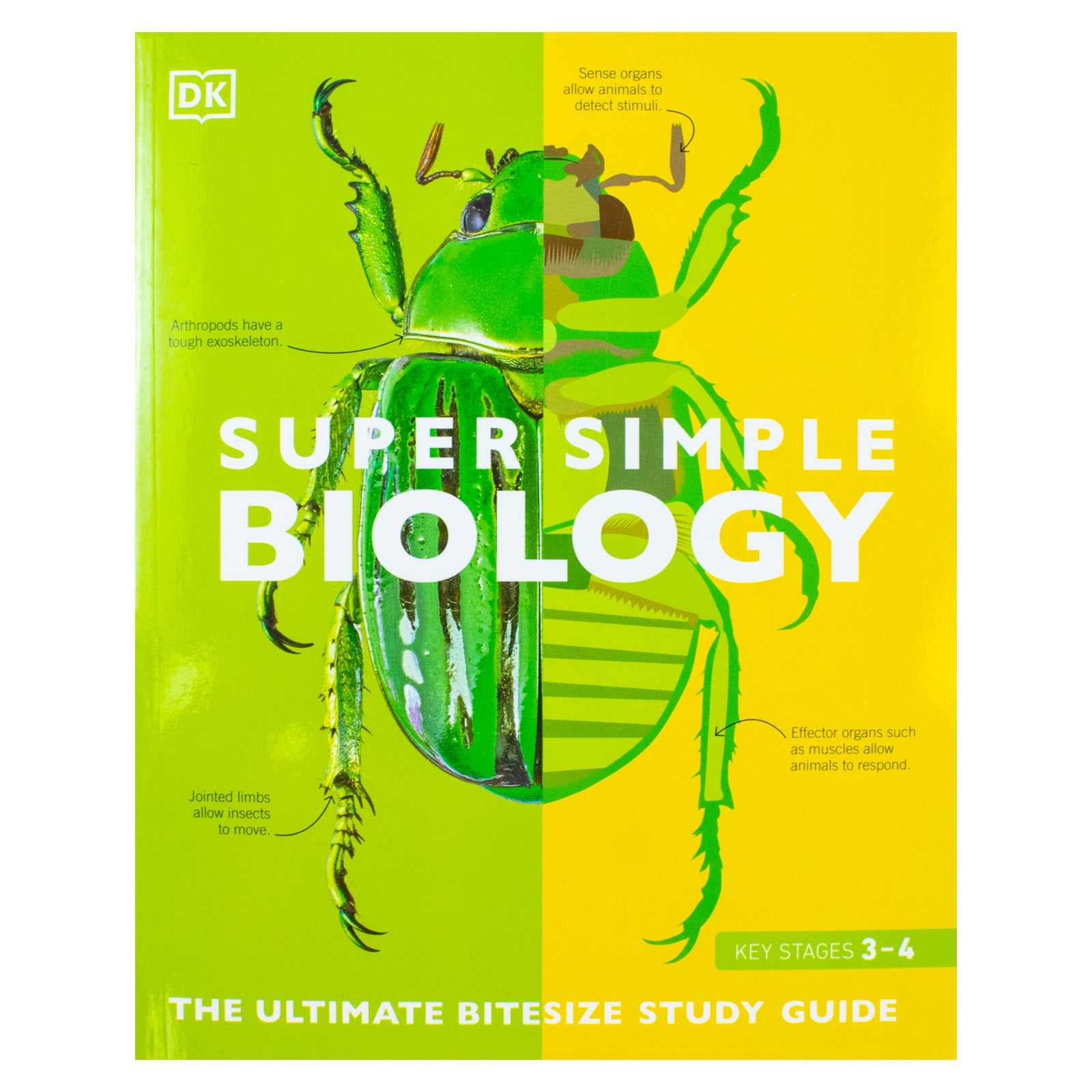 Super Simple Biology by DK - front cover of paperback bitesize study guide for ages 11-16