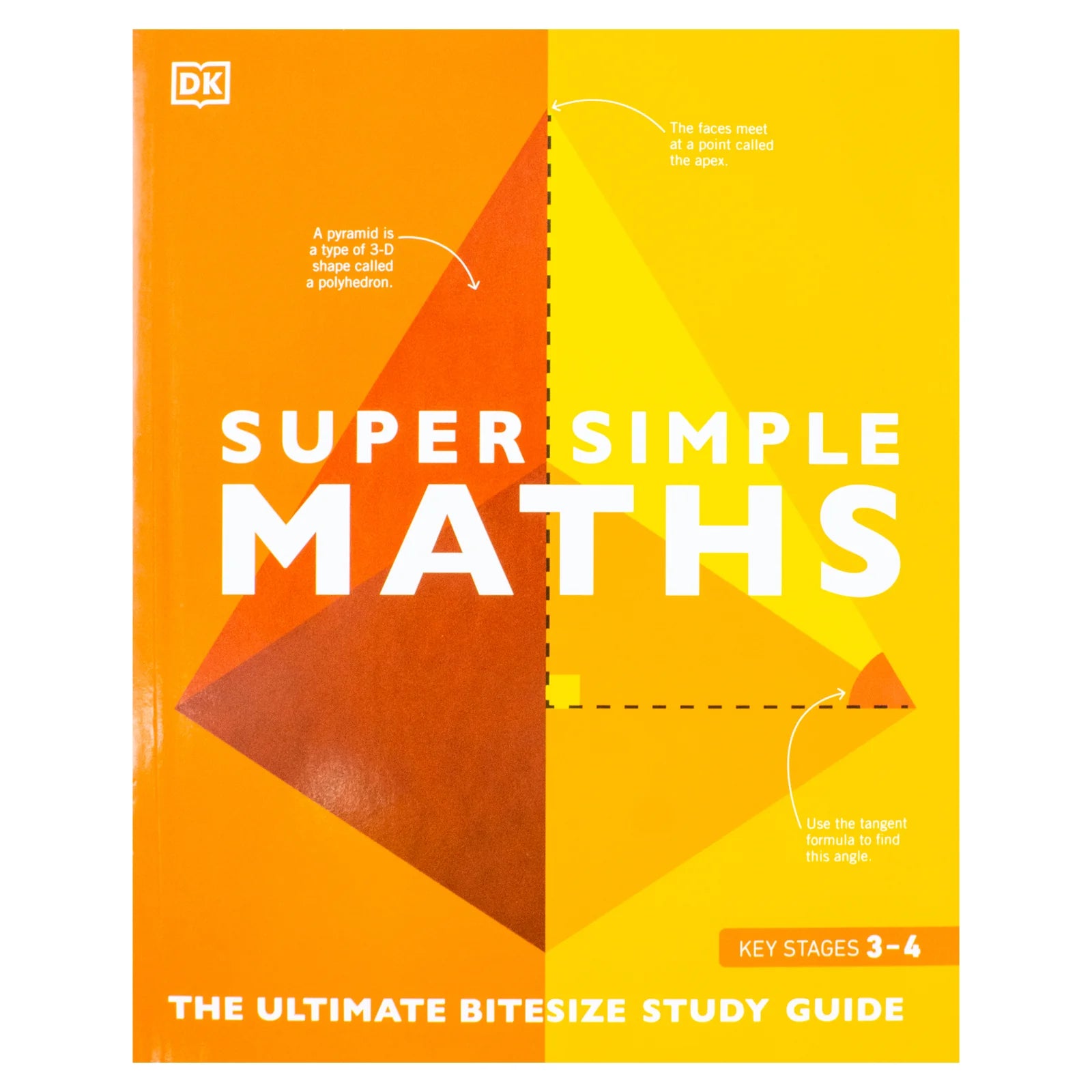 Super Simple Maths: The Ultimate Bitesize Study Guide by DK - front cover, paperback study guide for ages 11-16