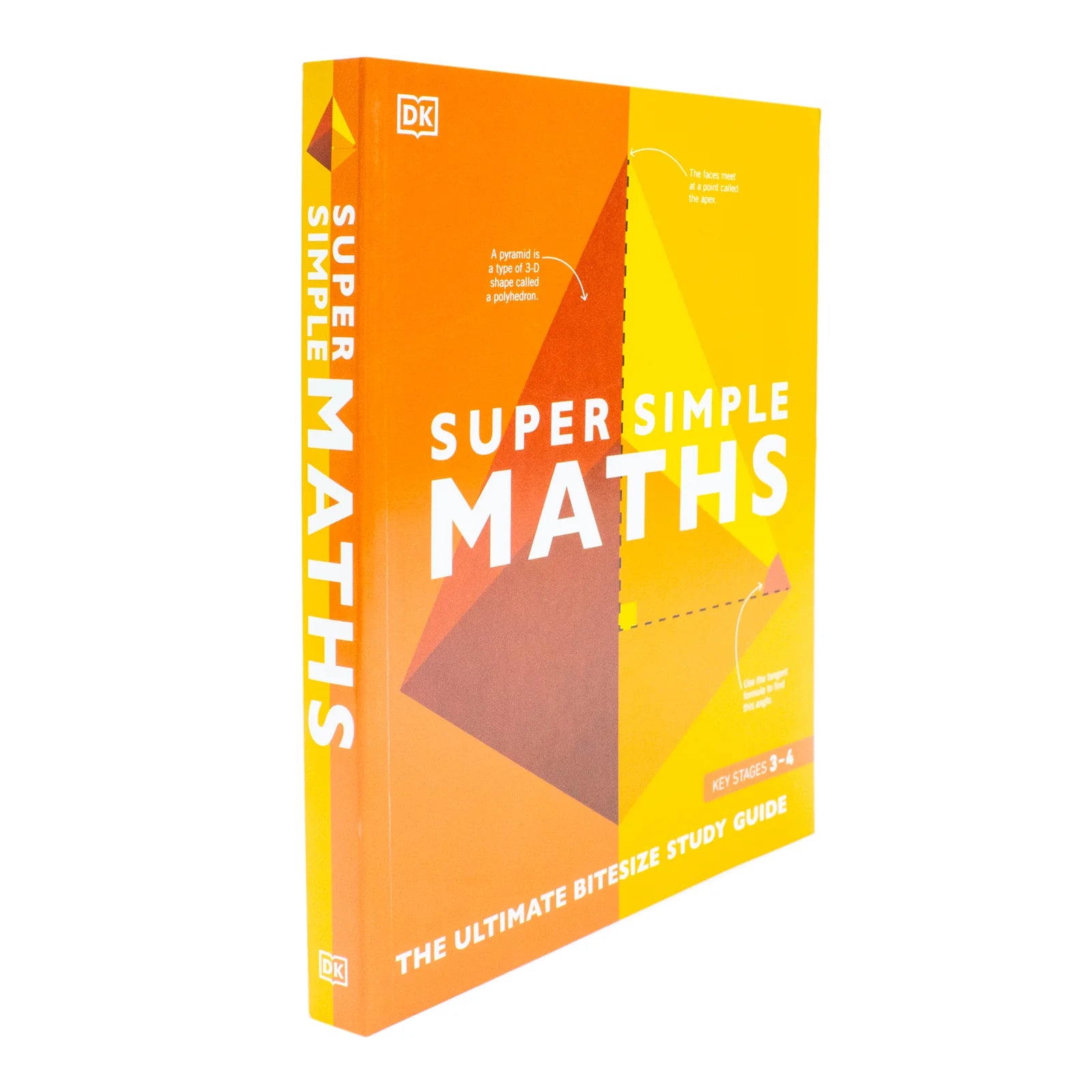 Super Simple Maths by DK - sample spread with step-by-step algebra and geometry explanations