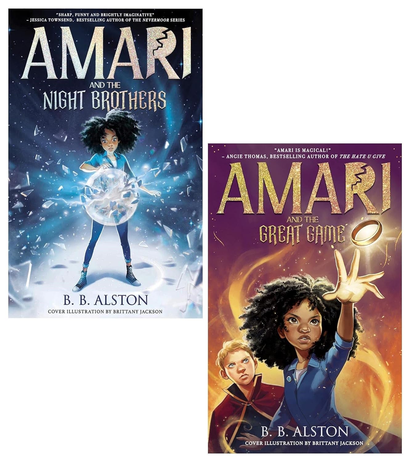Amari series paperback book set by B.B. Alston - Supernatural Investigations 2 book collection, middle grade fantasy adventure for ages 9-12