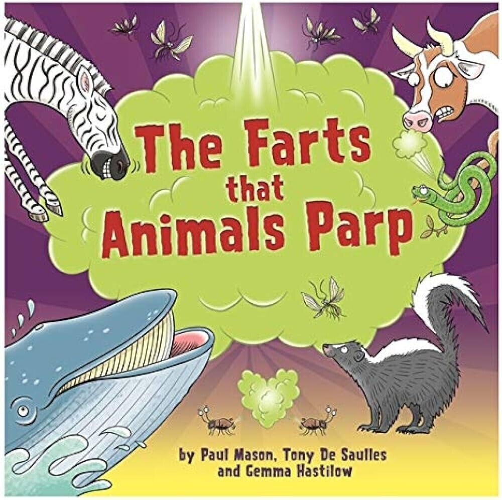 The Farts That Animals Parp paperback fact book from the Superpoop 10 Books Collection Set