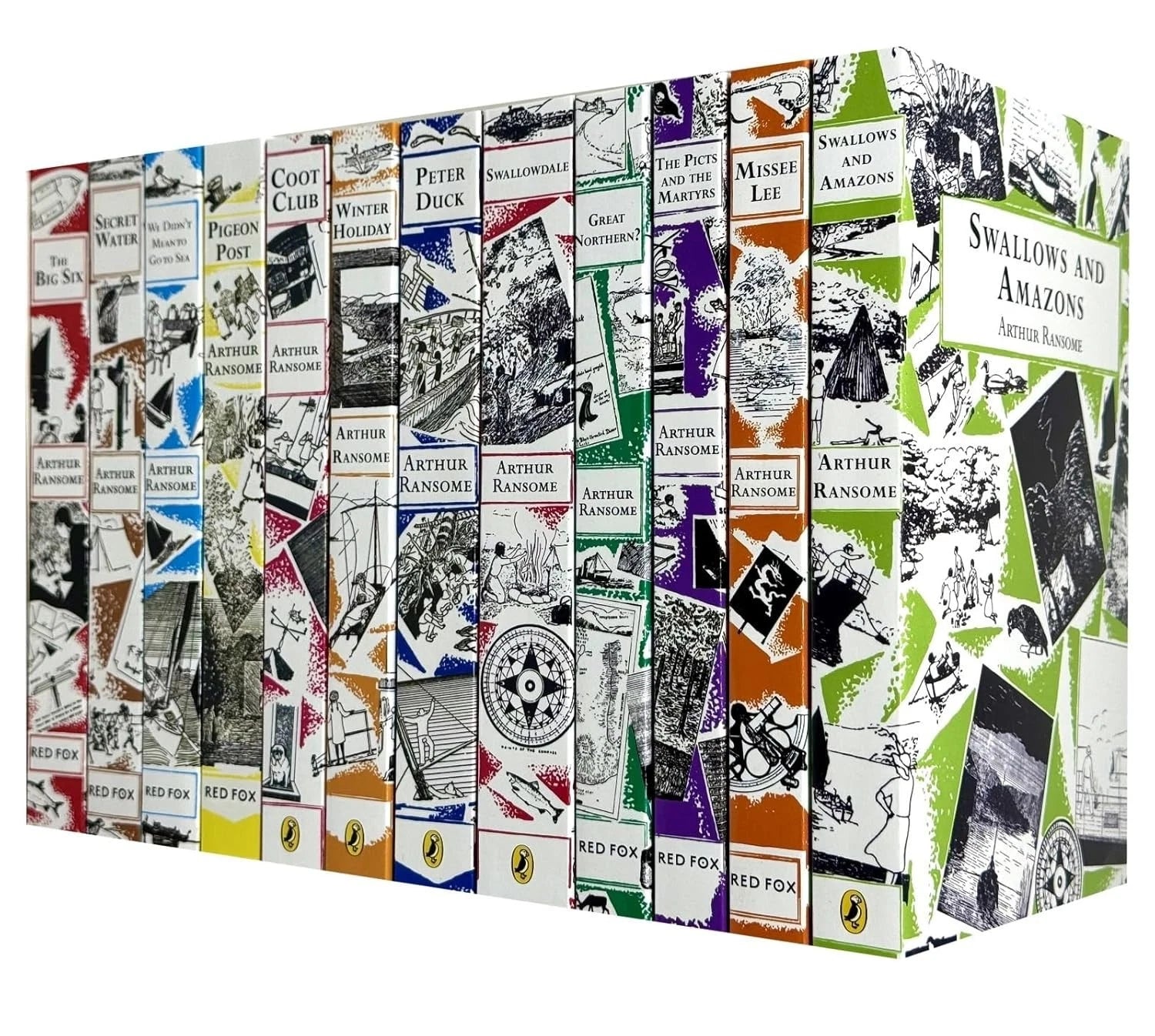 Swallows and Amazons 12 Books Collection Set by Arthur Ransome - Paperback - Ages 9-12 - front cover