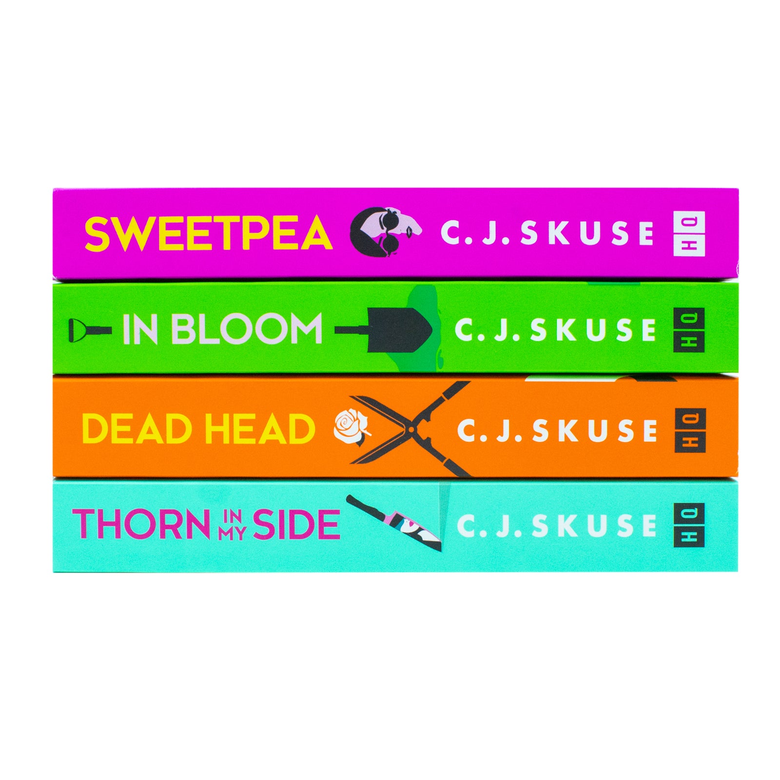 Sweetpea Series 4 Books Collection Set by C. J. Skuse - full paperback set spines