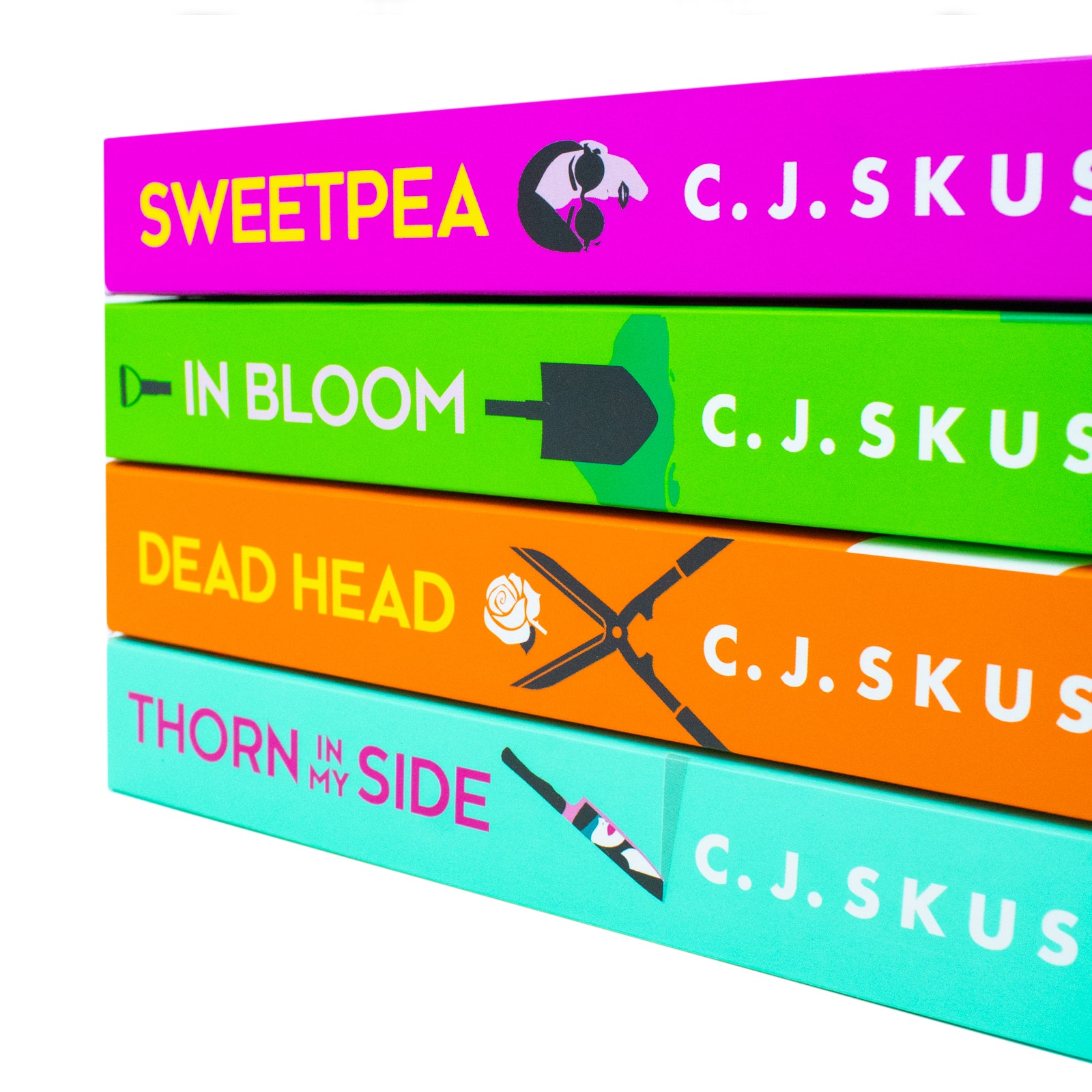 Sweetpea Series 4 Books Collection Set by C. J. Skuse - close-up of paperback books