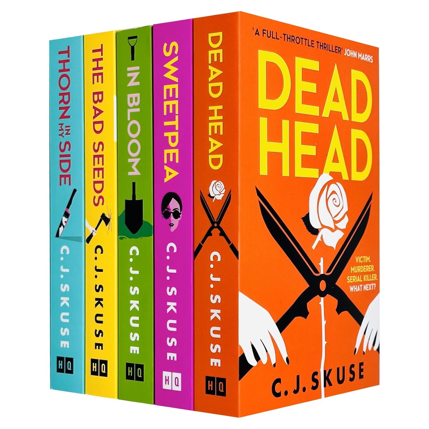 Sweetpea Series 5 Books Collection Set by C. J. Skuse - Sweetpea, In Bloom, Dead Head, Thorn In My Side, The Bad Seeds - Paperback