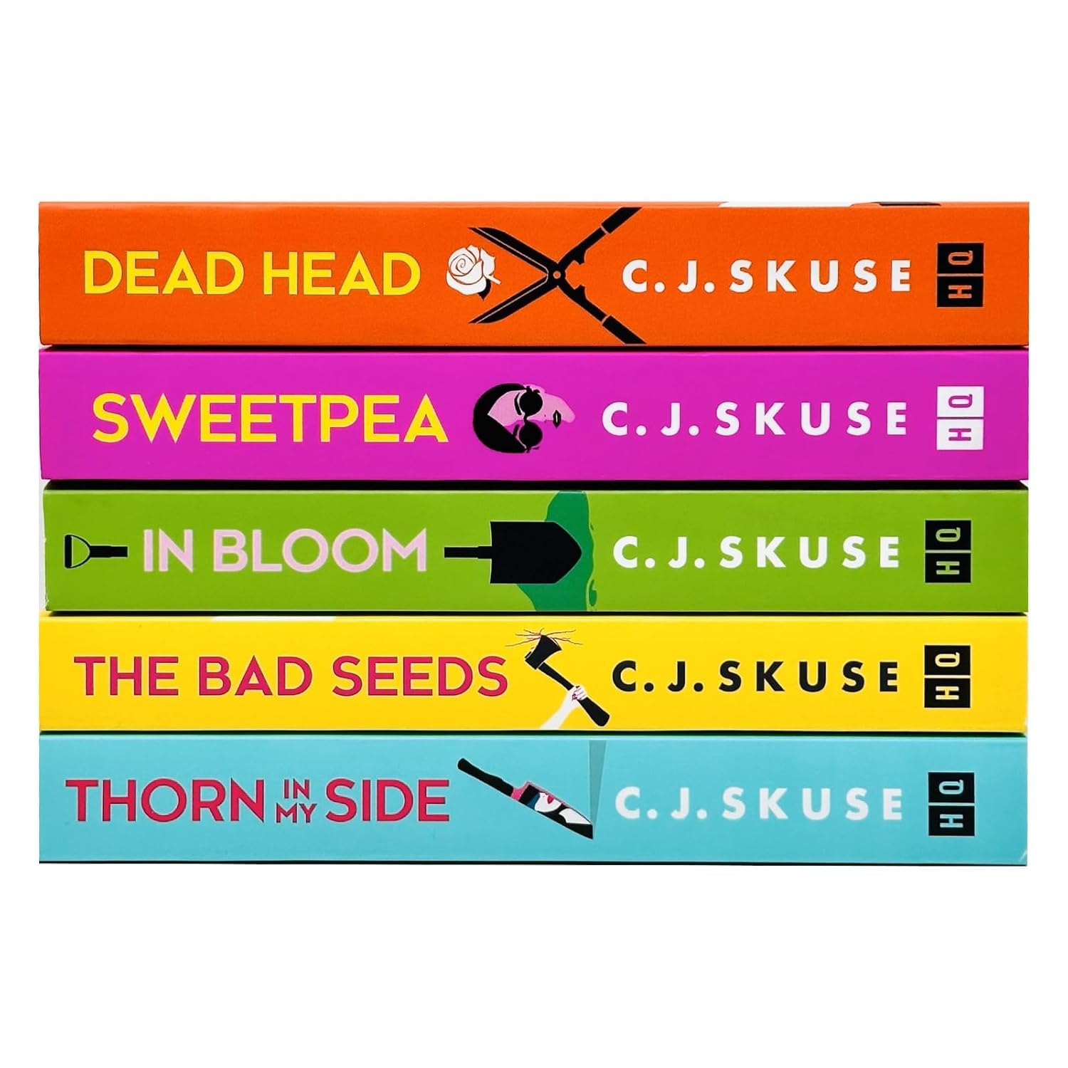 C. J. Skuse Sweetpea Series 5 Book Paperback Set - front cover collection