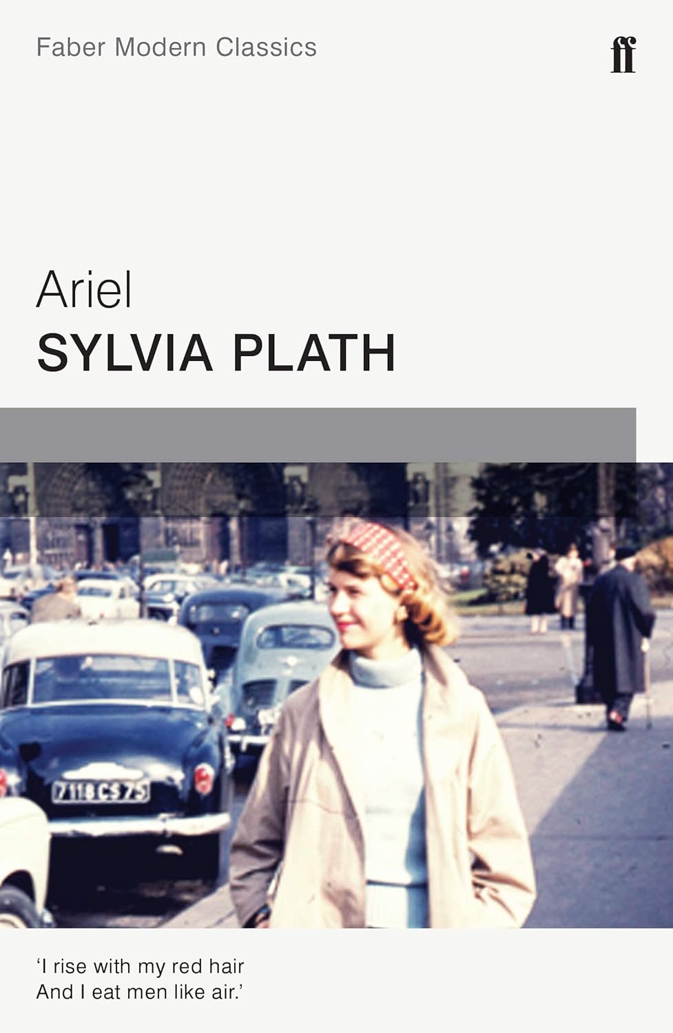 Sylvia Plath 3 book paperback set showing The Bell Jar, Ariel and The Journals of Sylvia Plath covers stacked together