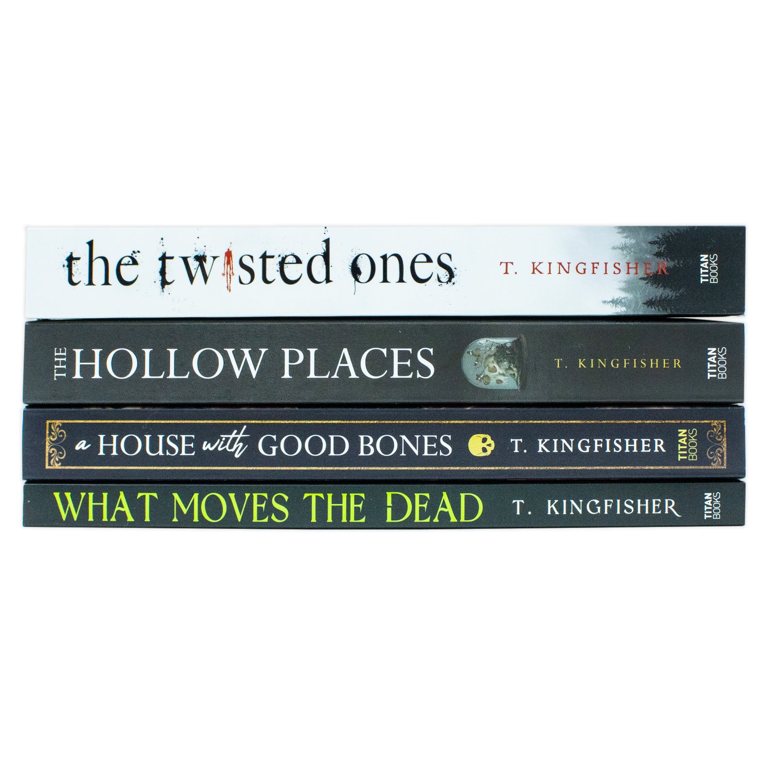 T. Kingfisher gothic horror collection paperback set - What Moves the Dead, The Twisted Ones, The Hollow Places, A House with Good Bones