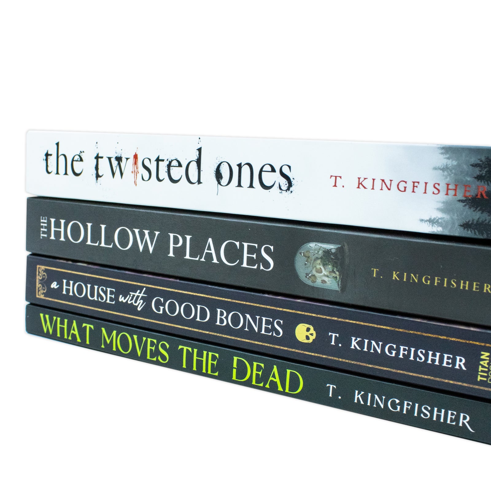 T. Kingfisher 4 books paperback set spines - adult gothic horror fiction collection