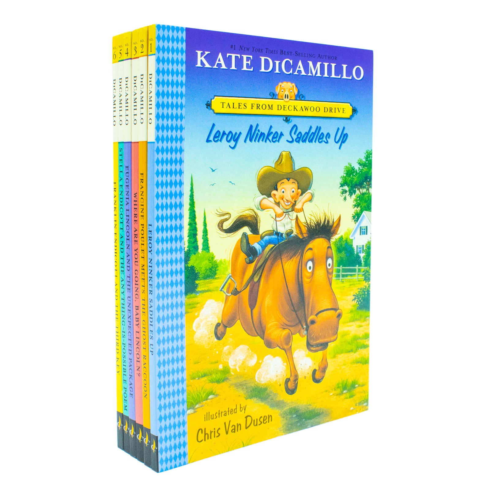Tales from Deckawoo Drive Volume 1-6 Books Collection Set by Kate DiCamillo, paperback covers