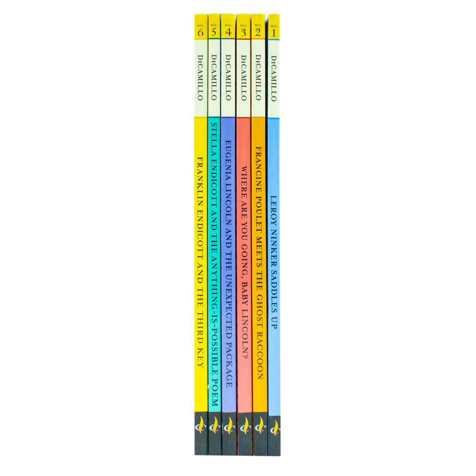 Kate DiCamillo Tales from Deckawoo Drive box set spines, ages 7-9 chapter books