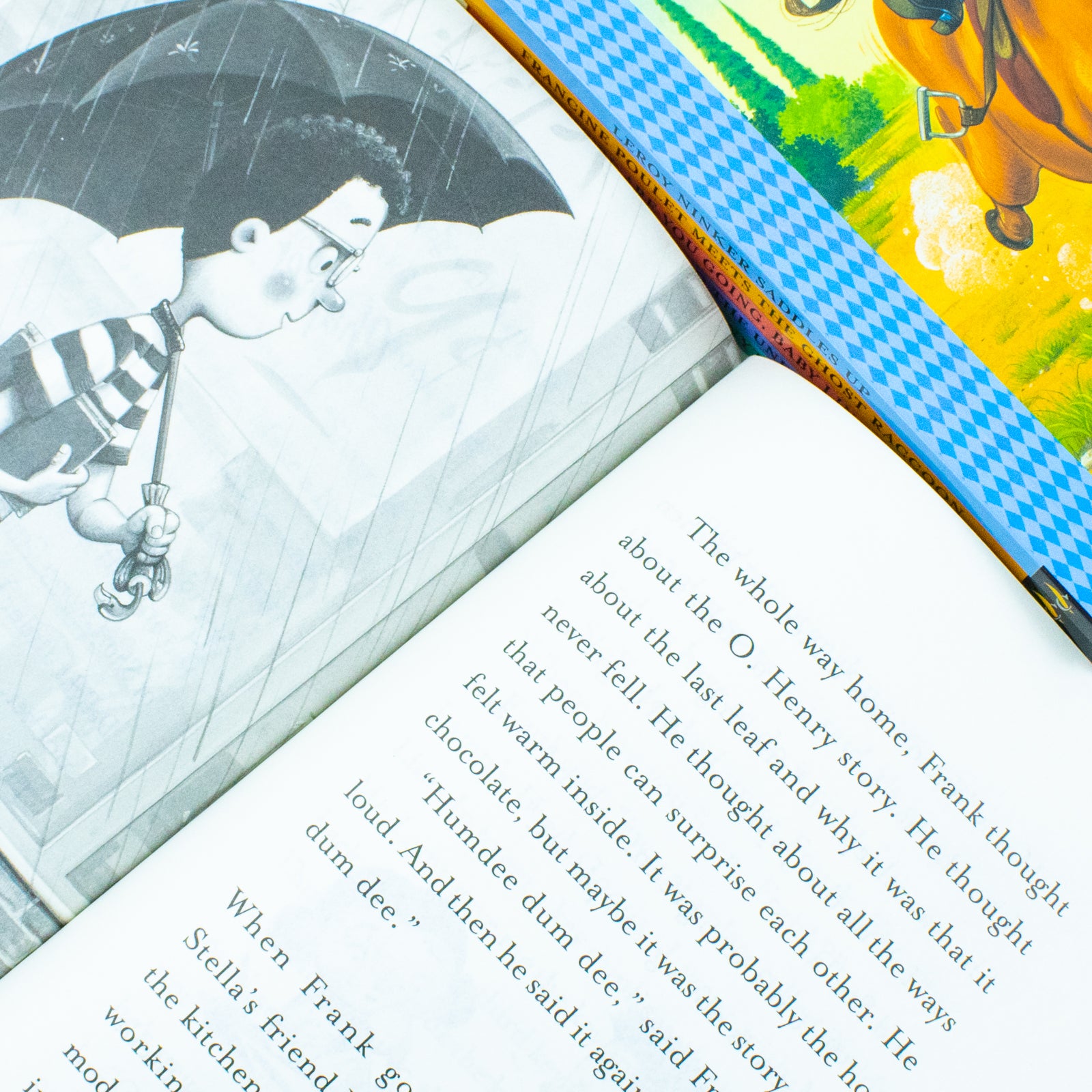 Tales from Deckawoo Drive Volume 1-6 books collection set close-up, Chris Van Dusen illustrations