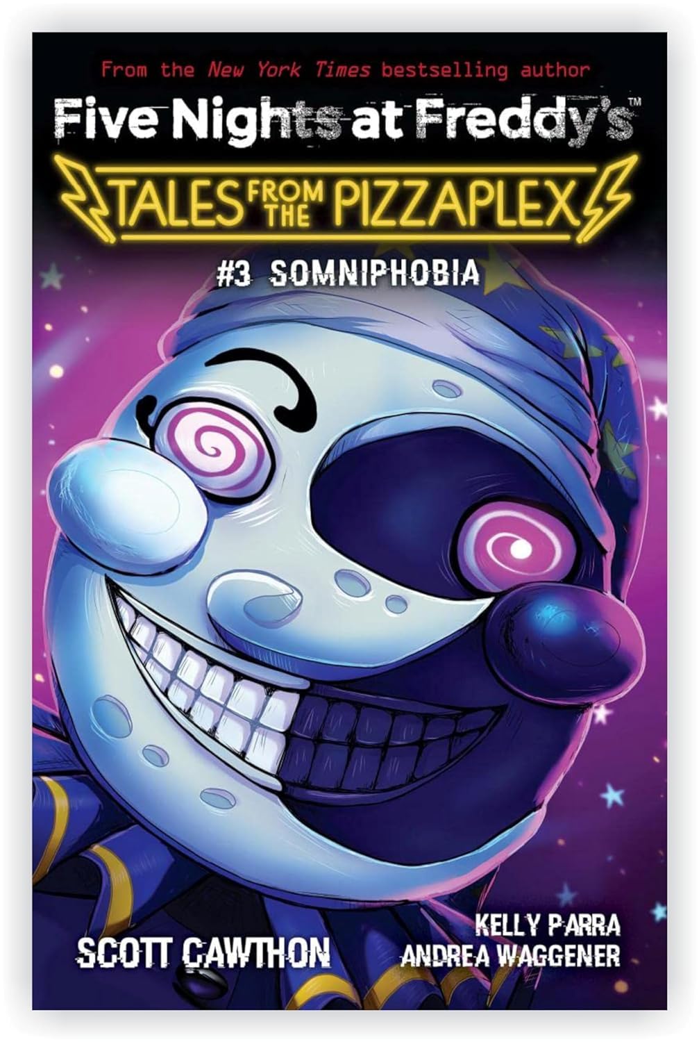 Five Nights at Freddy's Tales from the Pizzaplex 8 books paperback set by Scott Cawthon showing all book spines