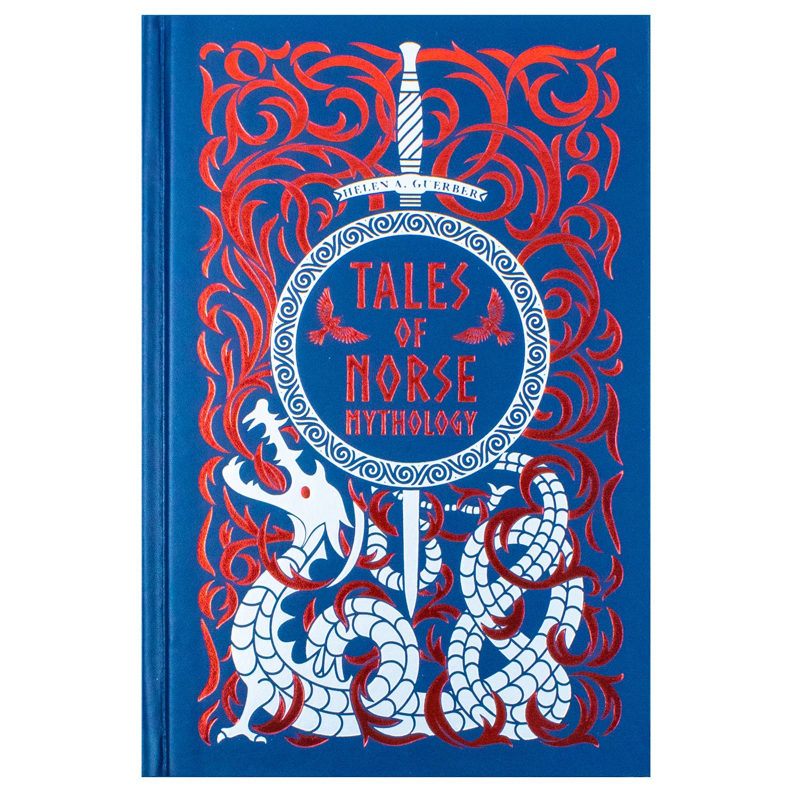 Tales of Norse Mythology by Helen A. Guerber - leatherbound classic mythology book, spine and cover detail