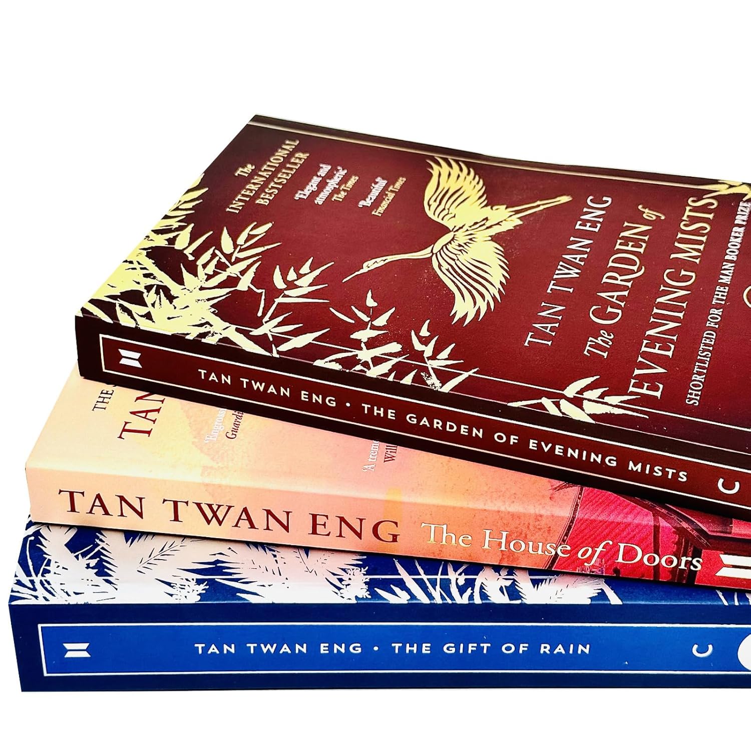 Tan Twan Eng 3 Books Collection Set paperback box set - back cover detail showing all three novels
