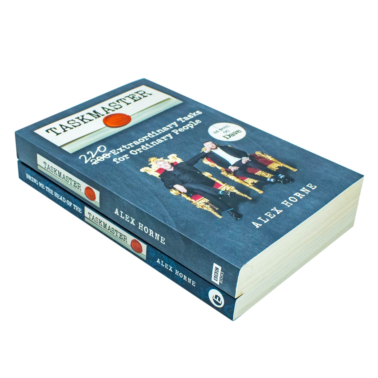 Taskmaster Collection 2 Books Set by Alex Horne, brand new paperback comedy book bundle