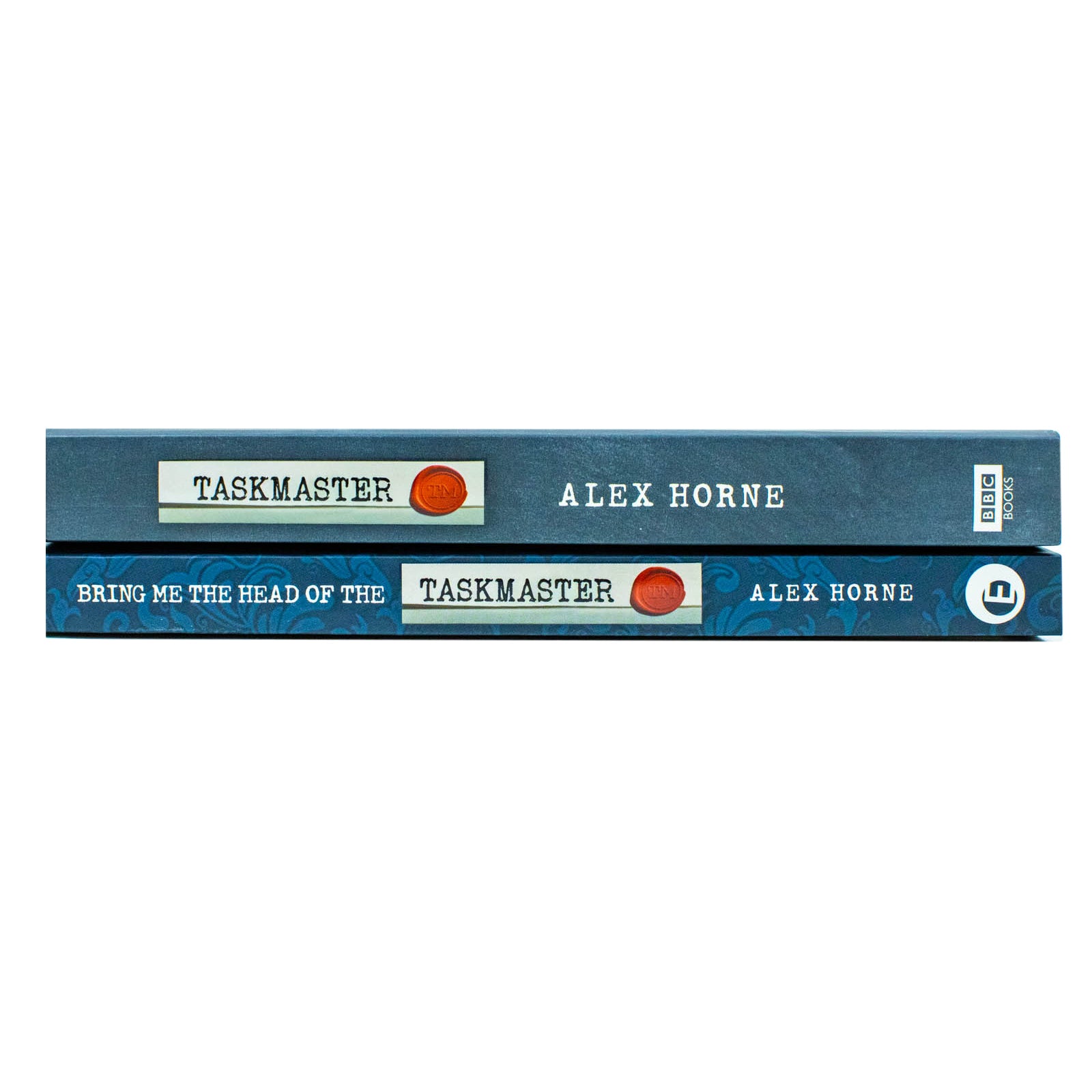 Bring Me The Head Of The Taskmaster and Taskmaster paperback book covers by Alex Horne