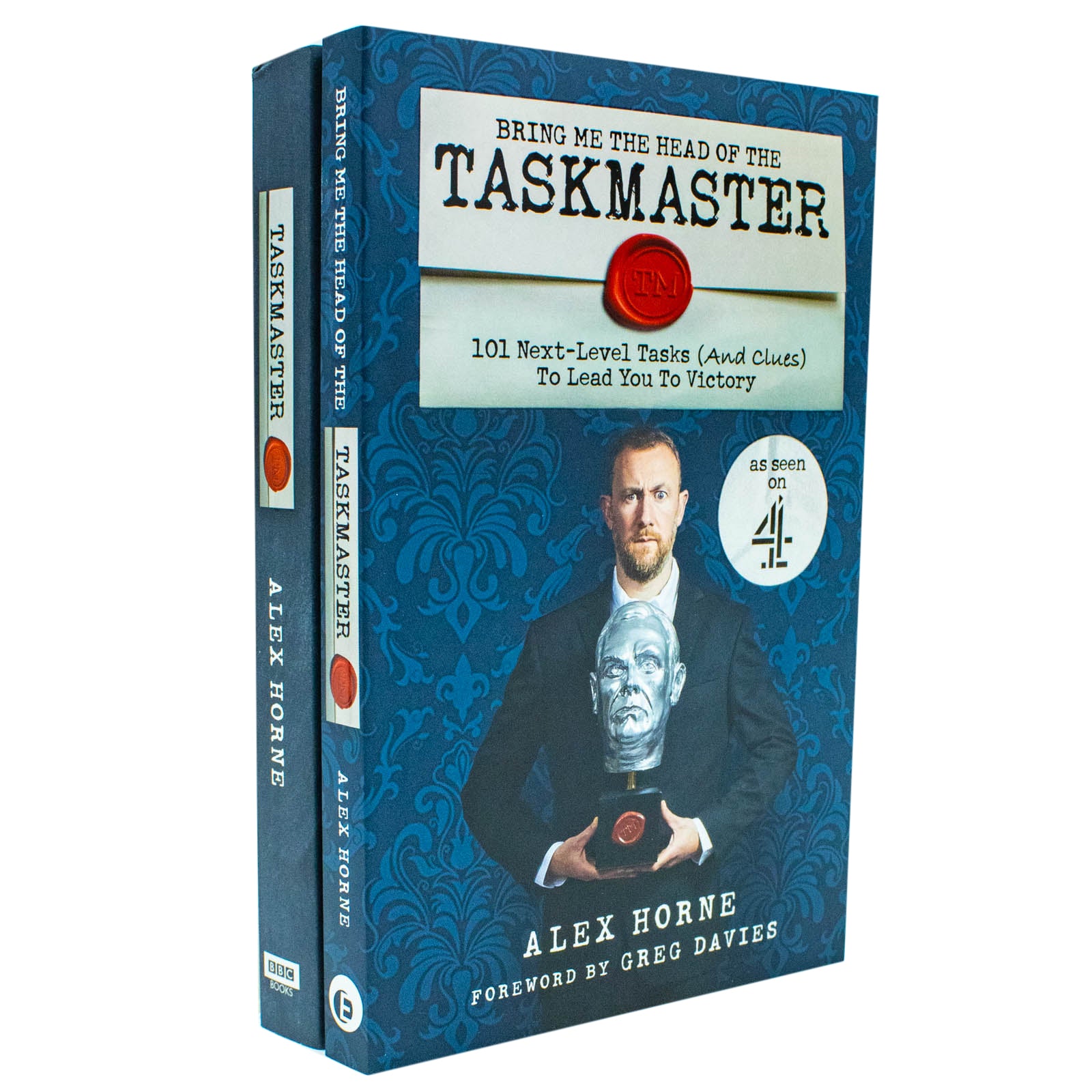 Taskmaster Collection 2 Books Set by Alex Horne featuring Taskmaster and Bring Me The Head Of The Taskmaster paperback covers