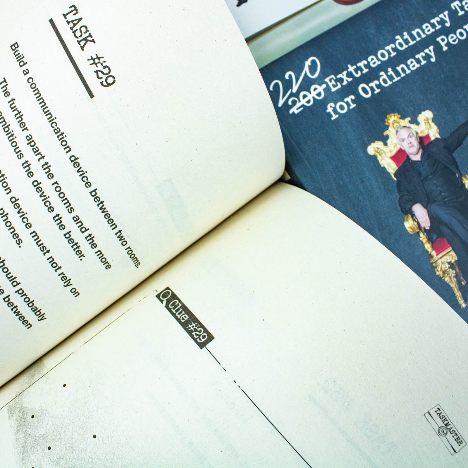 Close-up of Taskmaster Collection 2 Books Set paperback covers by Alex Horne