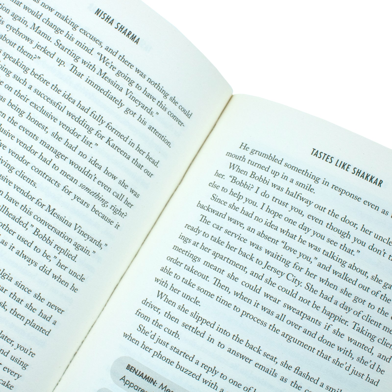 Tastes Like Shakkar by Nisha Sharma - full paperback book on display