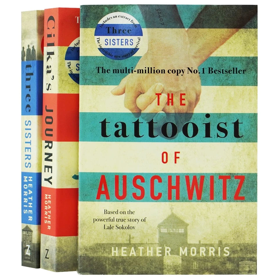 Heather Morris Holocaust Fiction Trilogy Paperback Set Cover Detail