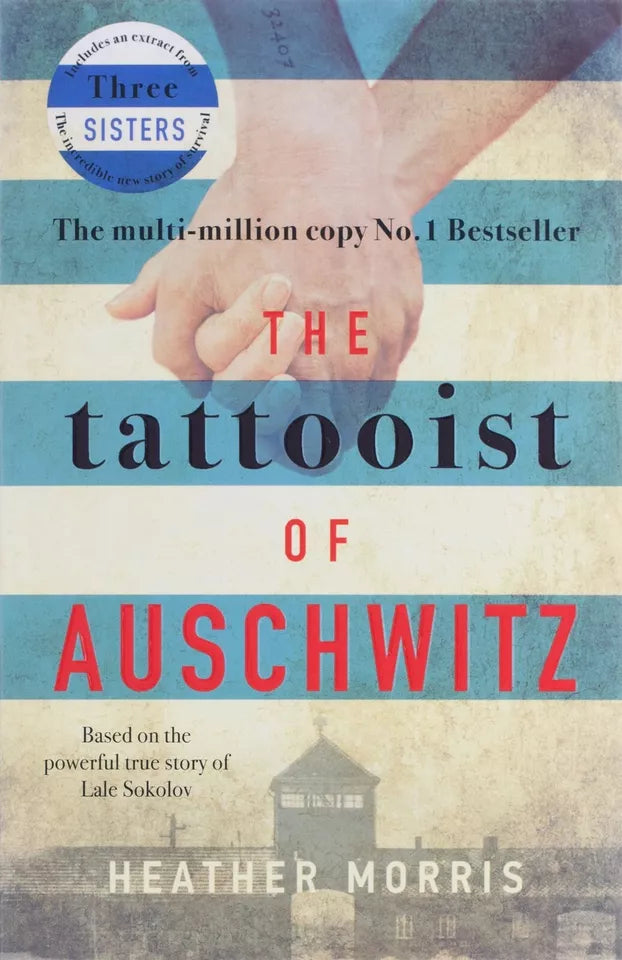 Three Sisters Paperback Book Cover from Heather Morris Tattooist of Auschwitz Set