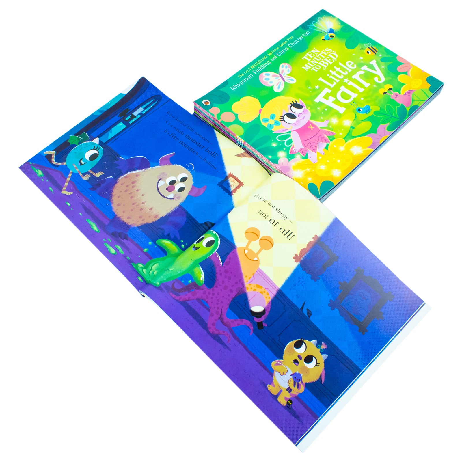 Ten Minutes to Bed Series 9 Books Collection Set by Rhiannon Fielding - paperback bedtime stories for ages 2-6