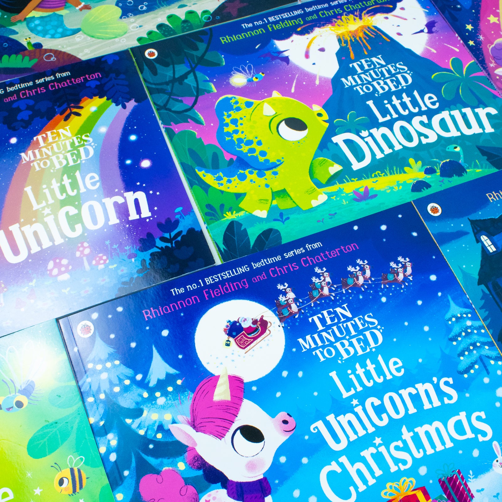 Ten Minutes to Bed Series 9 Books Collection Set by Rhiannon Fielding - paperback bedtime stories for ages 2-6