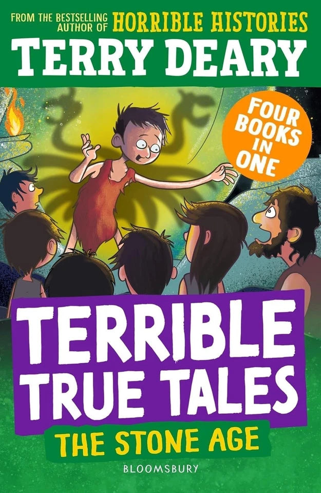 Terrible True Tales by Terry Deary paperback set - Egyptians and Tudors covers - Ages 7-9