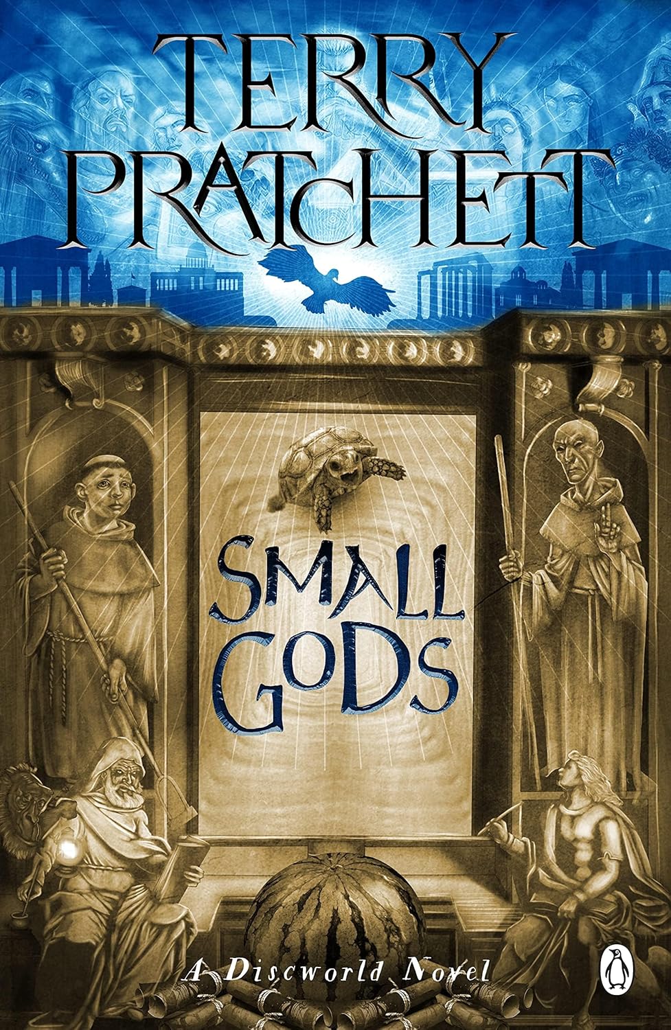 Terry Pratchett Discworld Men at Arms paperback cover from the 5 book collection set
