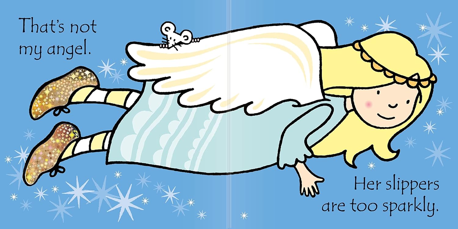 That's Not My Angel touch-and-feel board book inside pages showing textured angel patches