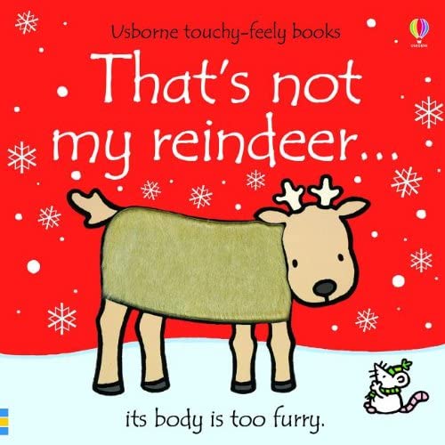 Usborne That's Not My Christmas touchy-feely board book set showing textured pages for babies and toddlers