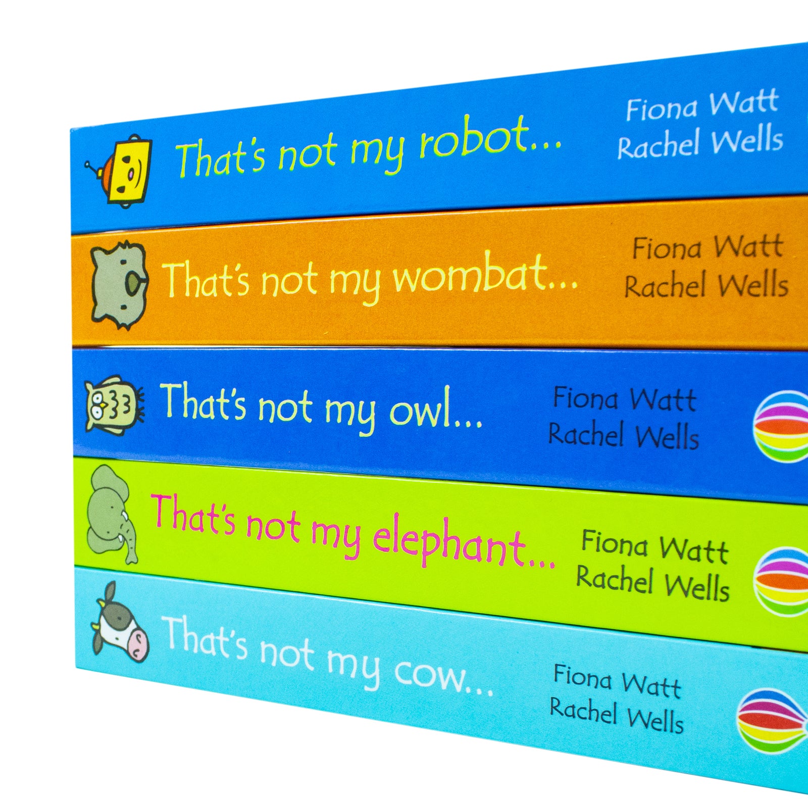 That's Not My Elephant board book interior page with tactile patches and repetitive text