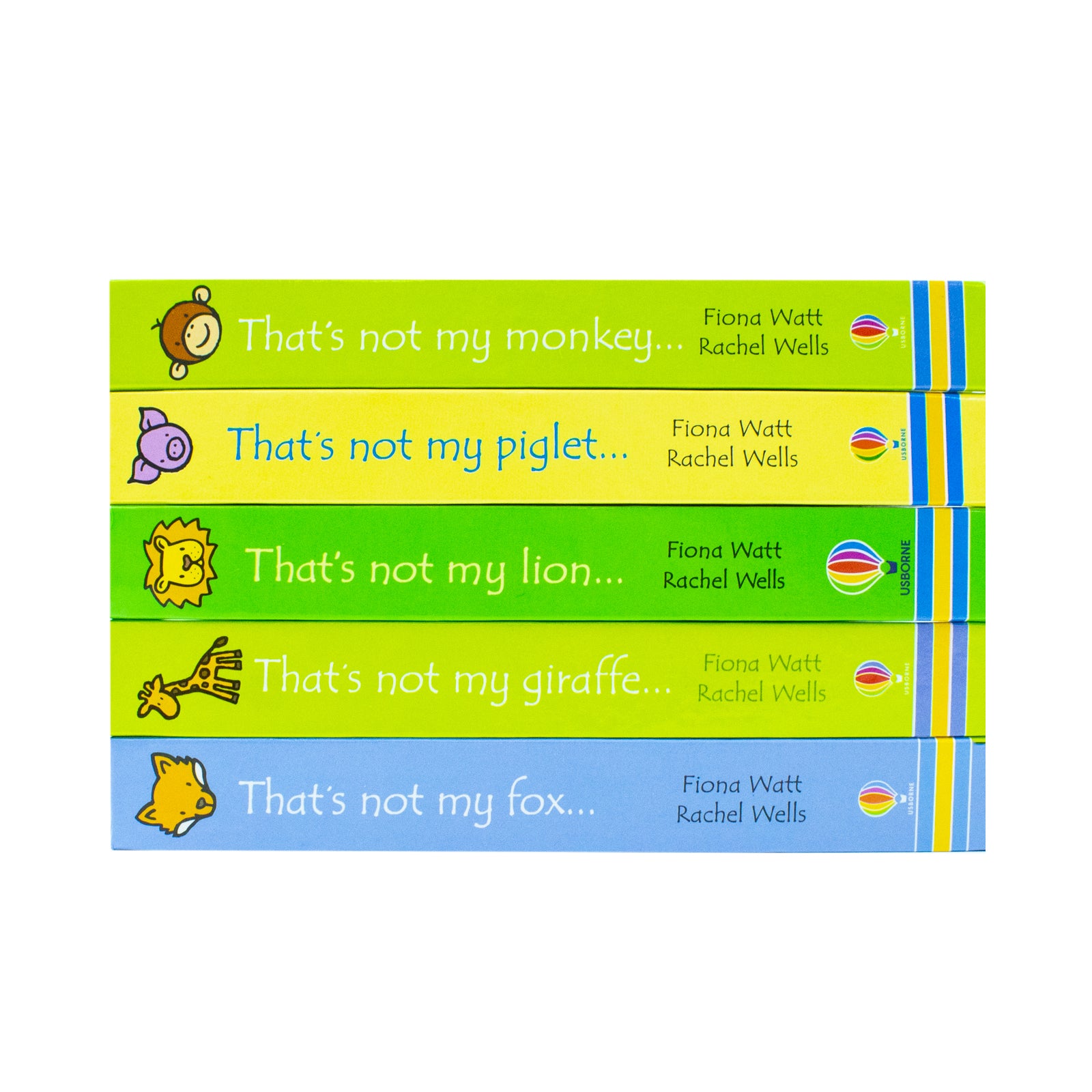 That's Not My... Collection 3 board books stacked, Usborne touchy-feely series for ages 0-3