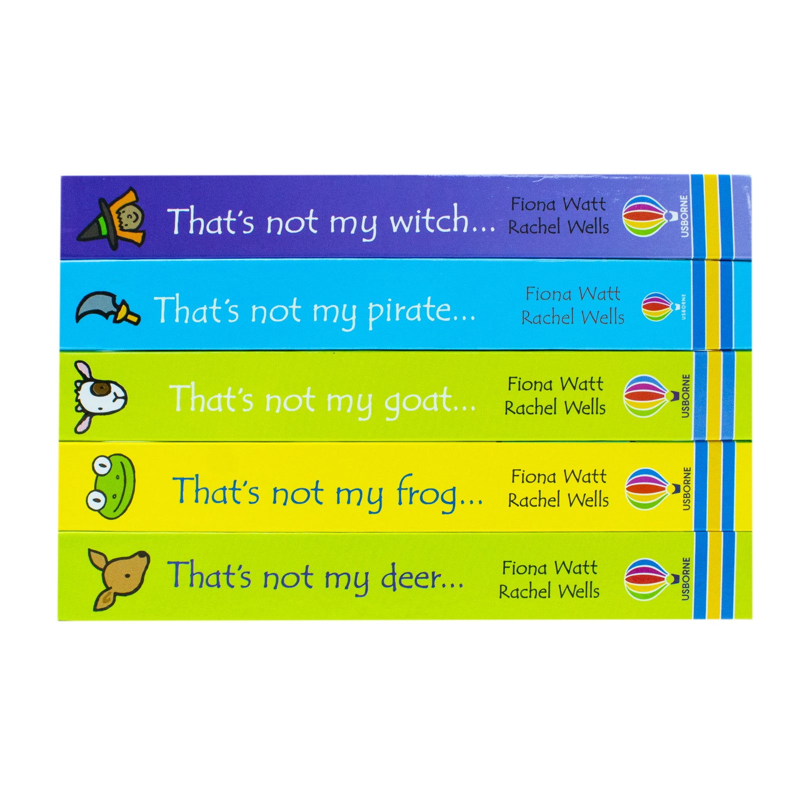 That's Not My Collection 4 board books cover set - Witch Pirate Goat Frog Deer by Fiona Watt