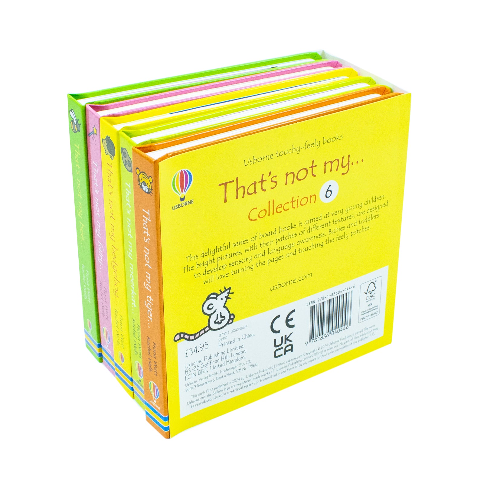 Usborne That's Not My Meerkat and Tiger touchy-feely board books - Collection 6 5 Books Set by Fiona Watt