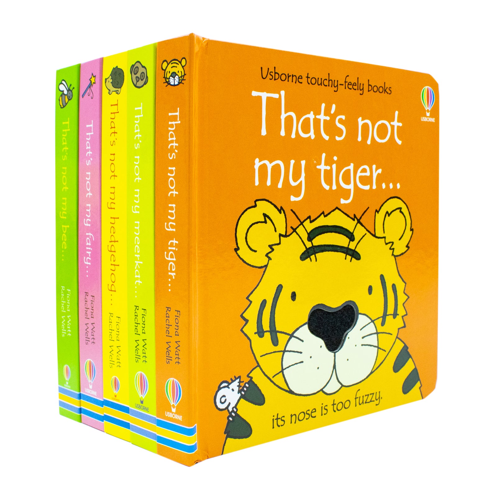 That's Not My Collection 6 by Fiona Watt - 5 Books Set Bee, Fairy, Hedgehog, Meerkat, Tiger - Usborne Touchy-Feely Board Books Ages 0-3