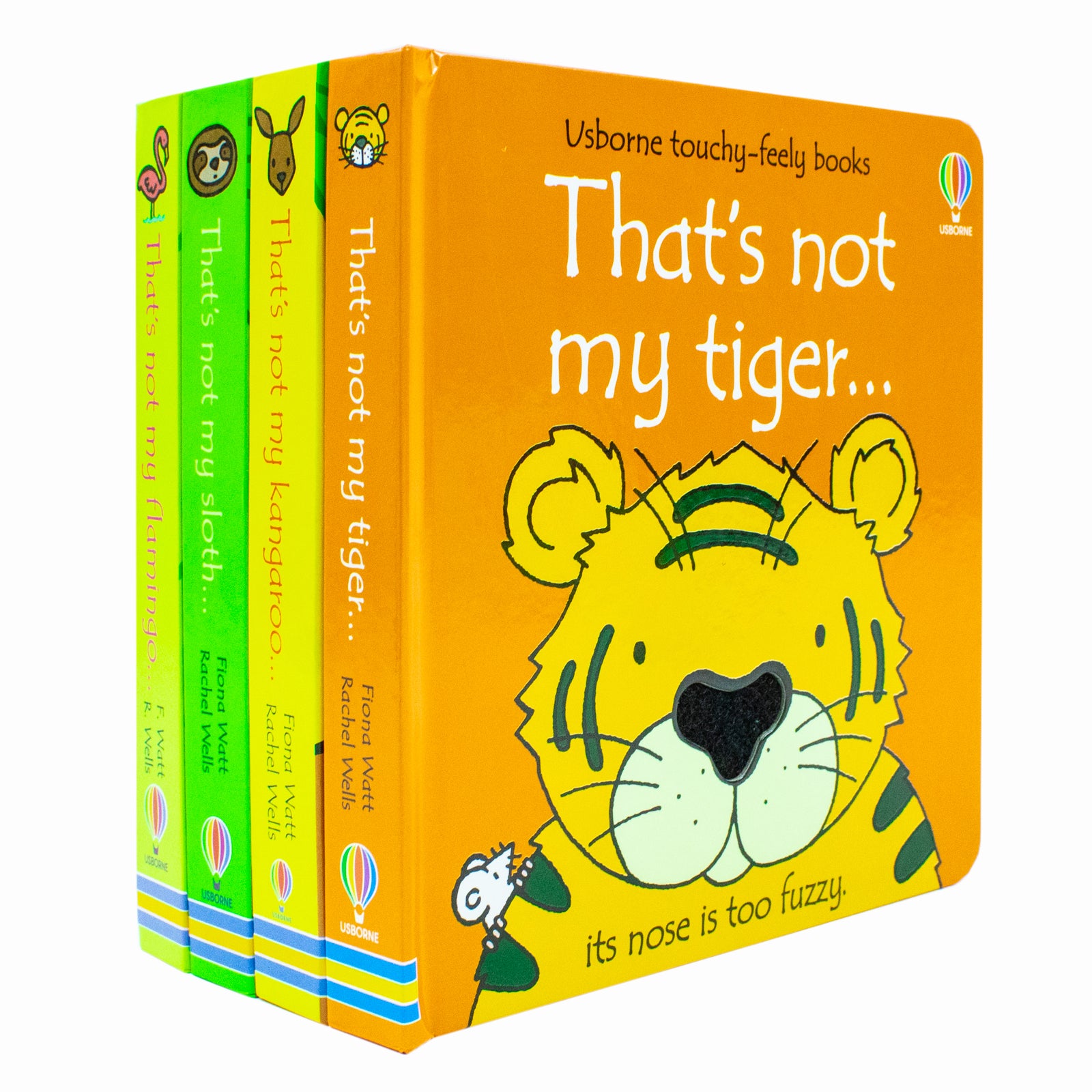 That's Not My Flamingo touchy-feely textured page - Usborne board book for babies