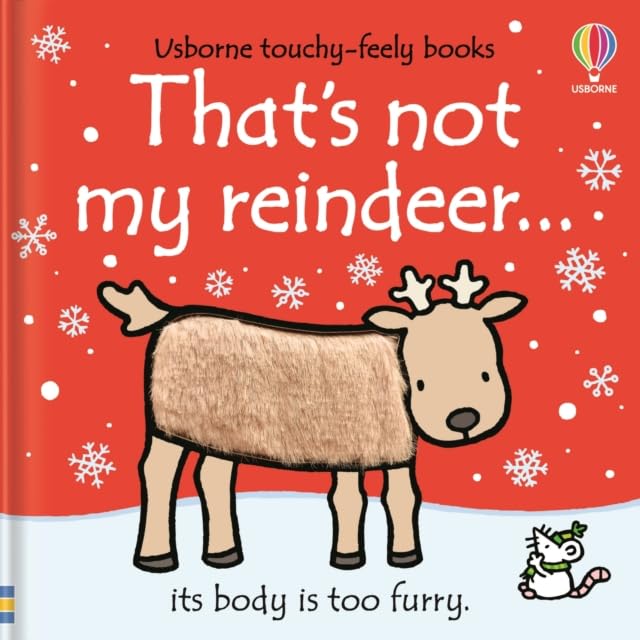 That's Not My Reindeer touchy-feely board book cover by Fiona Watt