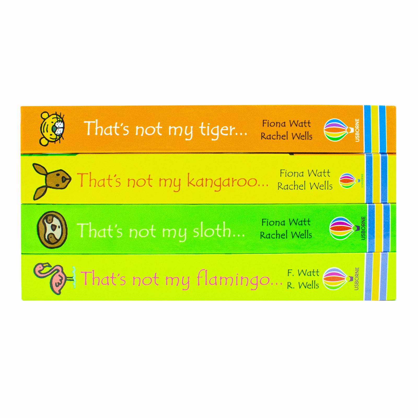 That's Not My Zoo 4 Book Set back cover - Usborne touchy-feely board books, Ages 0-2