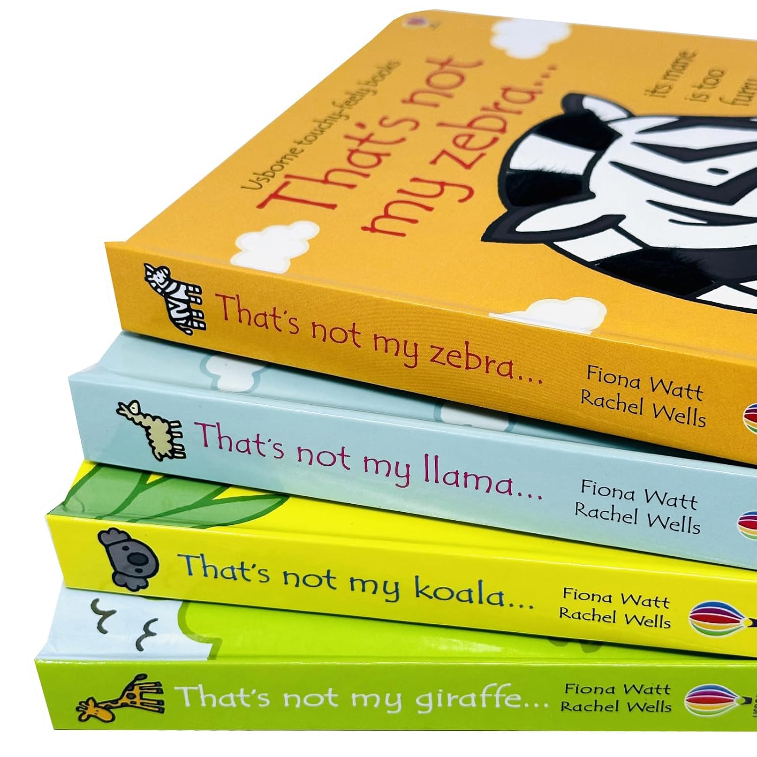 That's Not My Zoo Collection 4 board book set by Fiona Watt - sensory gift for babies and toddlers