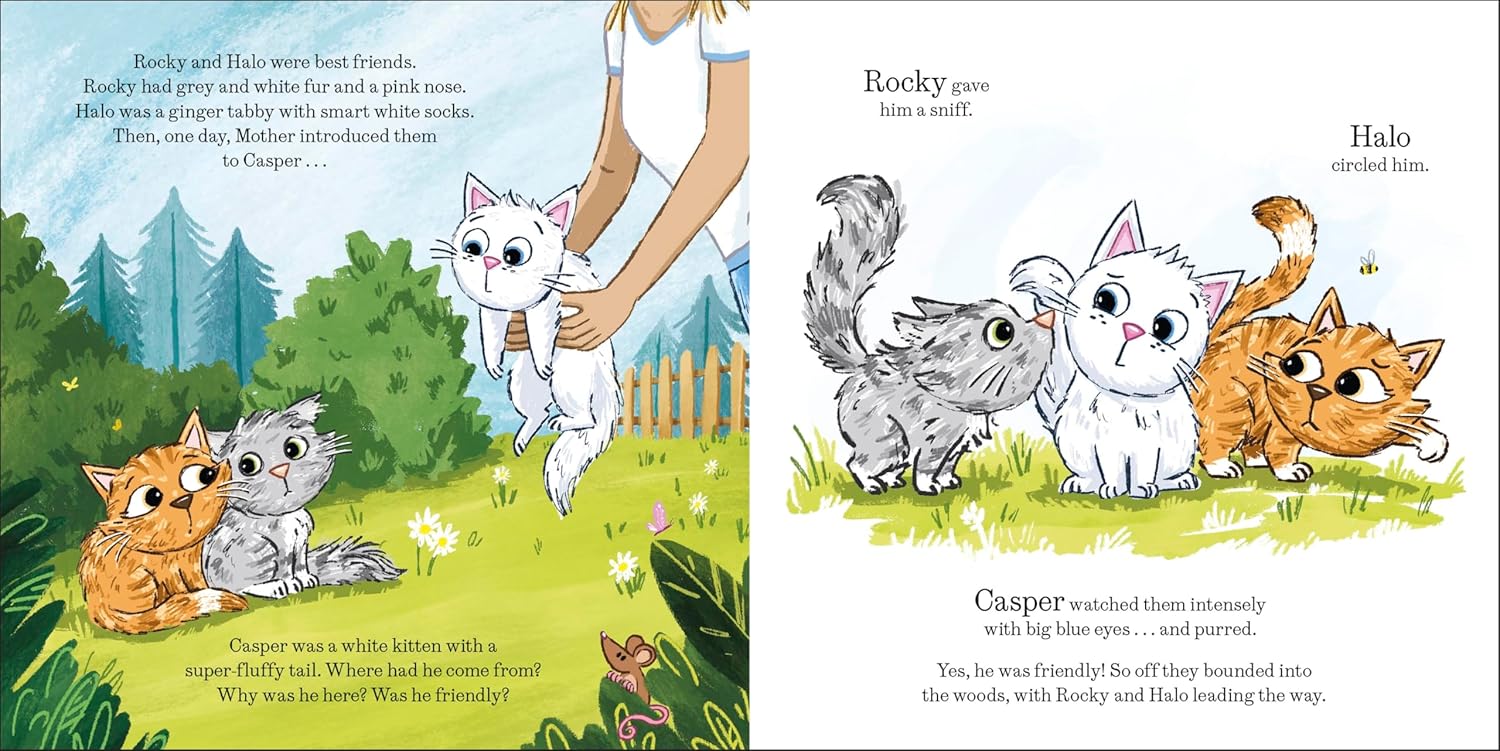 The Big Bang! by Rose Ayling-Ellis - World Book Day 2026 paperback, back cover with blurb about deaf kitten Casper