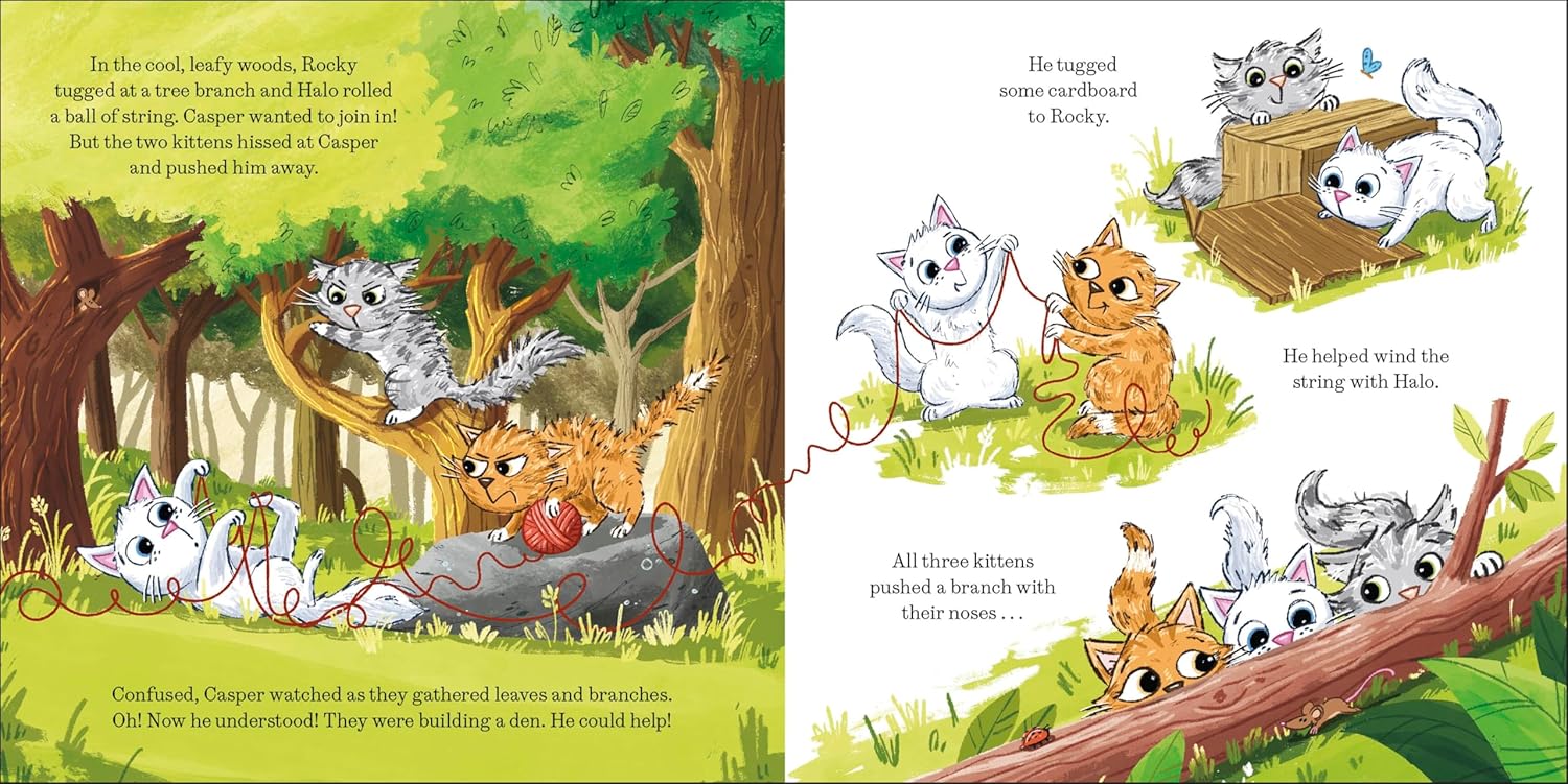 The Big Bang! by Rose Ayling-Ellis - inside illustration by Paddy Donnelly, deaf kitten Casper and friends