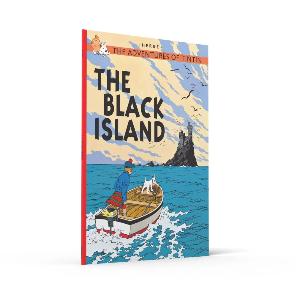 Sample illustration from The Black Island Tintin paperback by Hergé