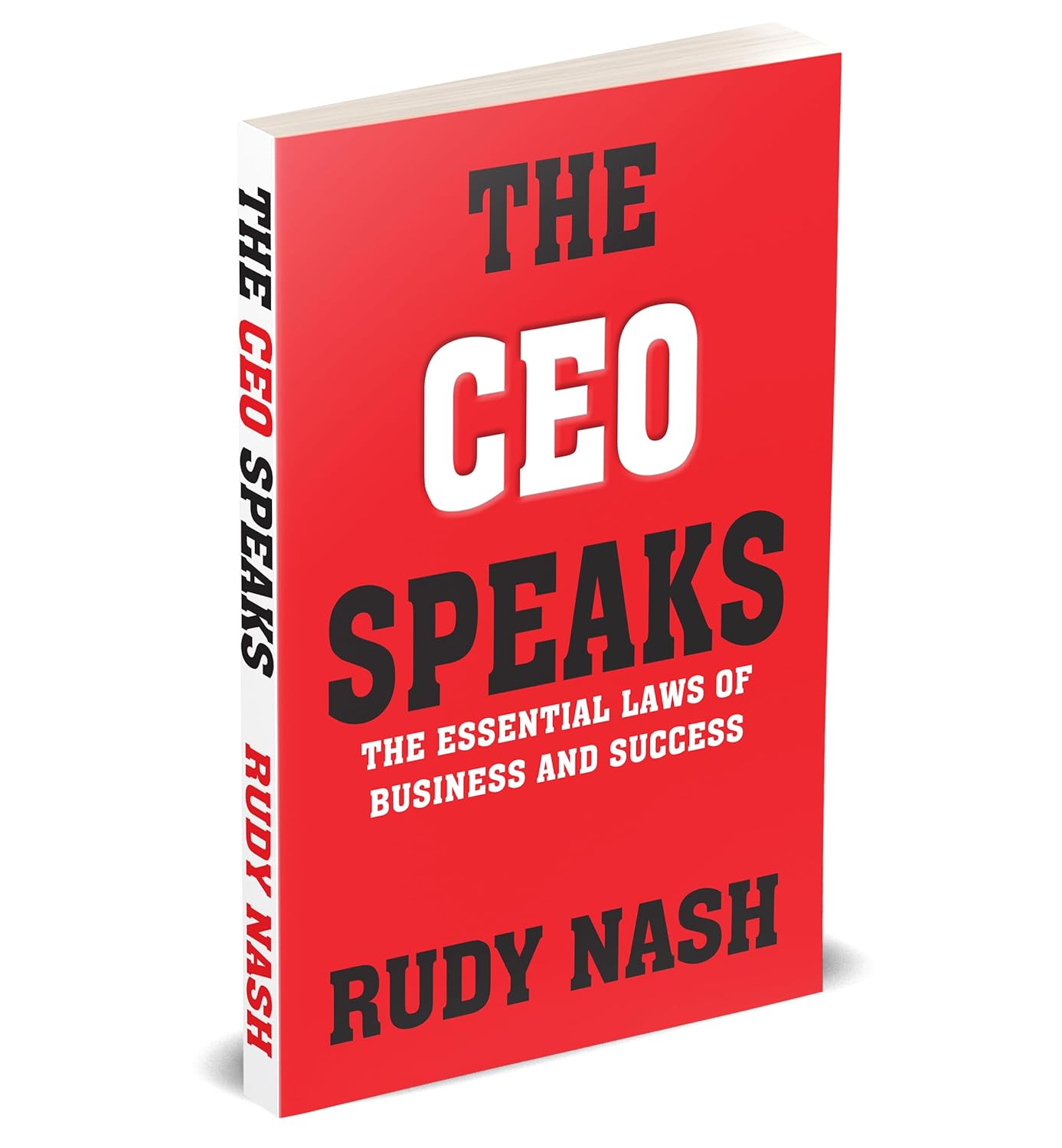 The CEO Speaks: The Essential Laws of Business and Success by Rudy Nash - book spine view