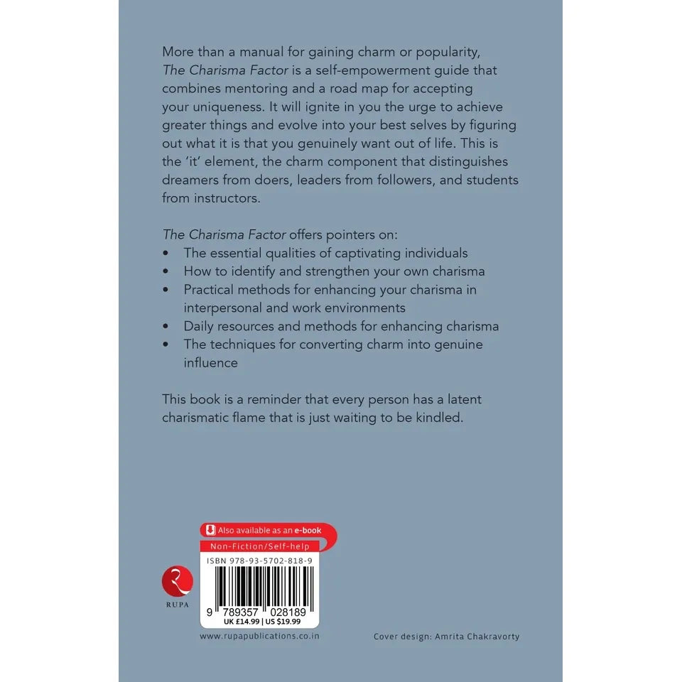 The Charisma Factor by Leesa Rowland - inside pages of self-help paperback