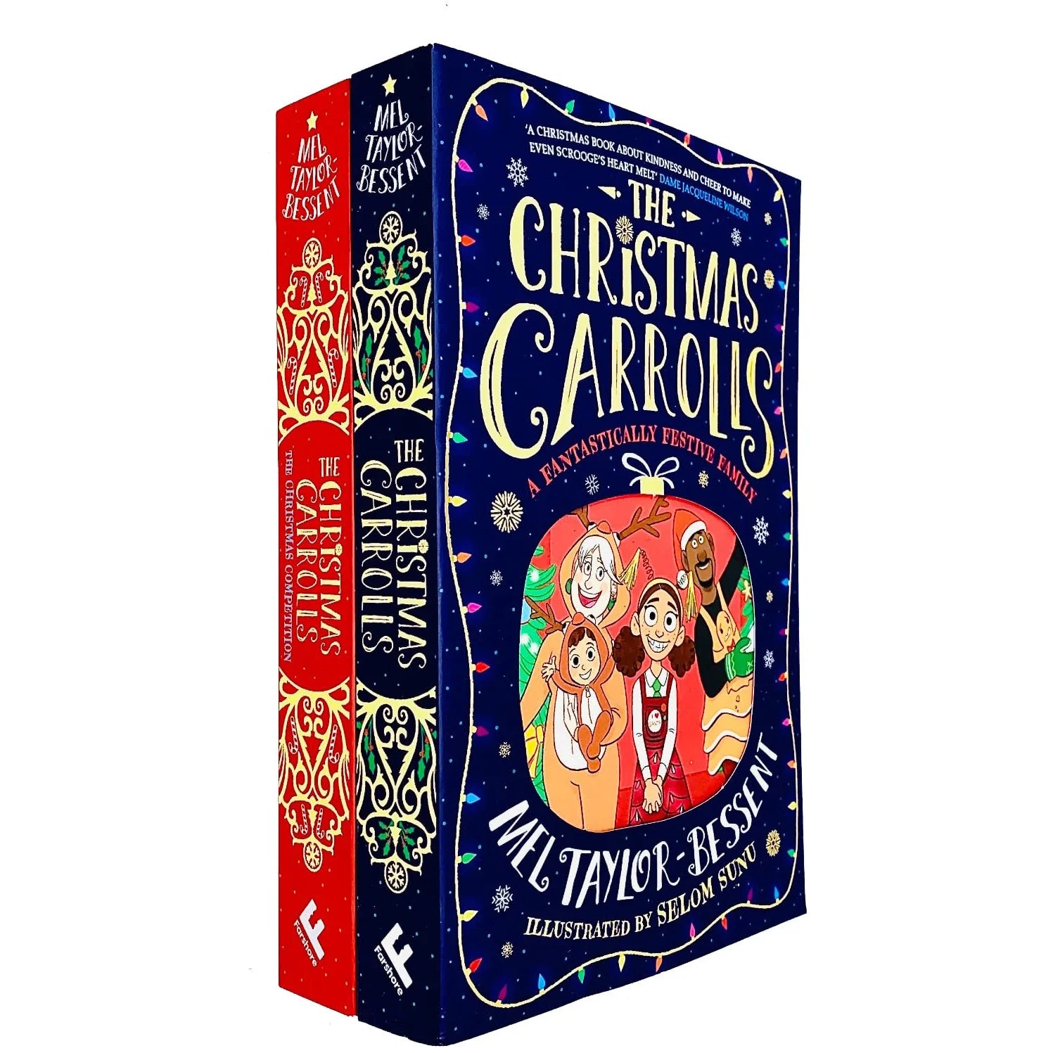 The Christmas Carrolls 2 Books Collection Set by Mel Taylor-Bessent - paperback featuring The Christmas Carrolls and The Christmas Competition, ages 7-9