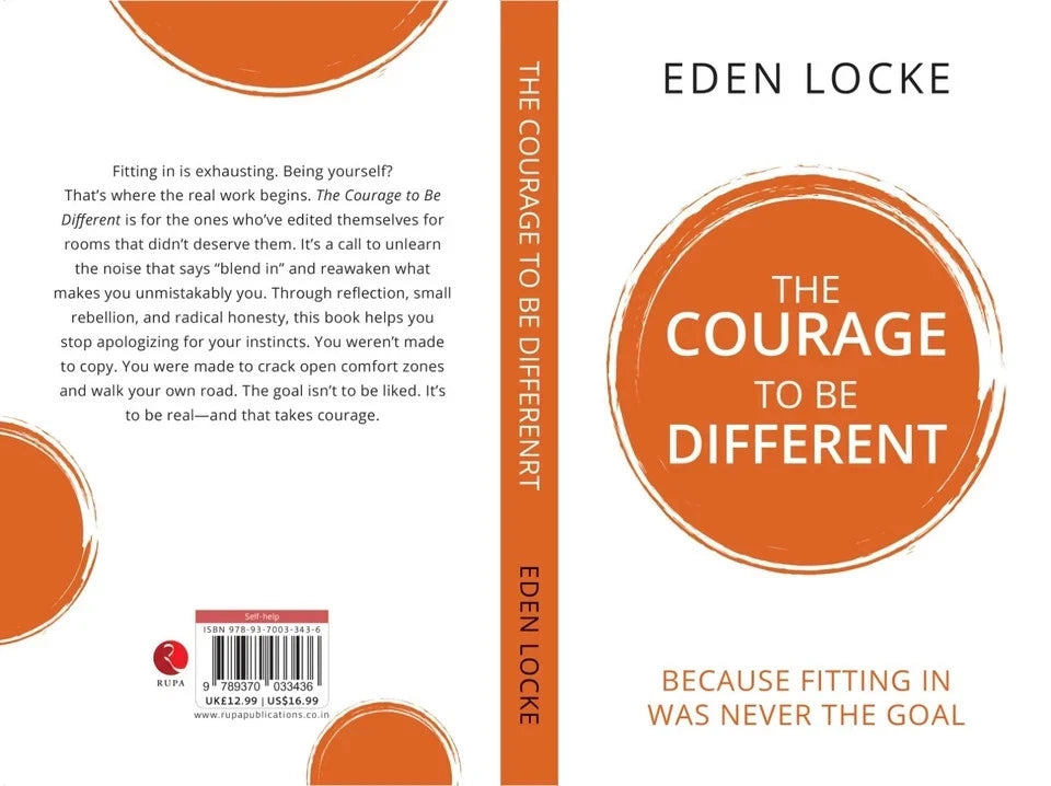 The Courage To Be Different by Eden Locke - Non Fiction Paperback - back cover